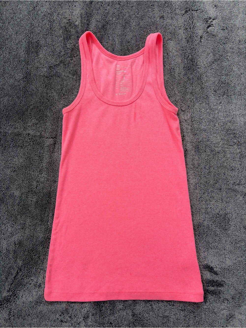 GAP Pink Ribbed Essential Tank - Picture 2 of 4